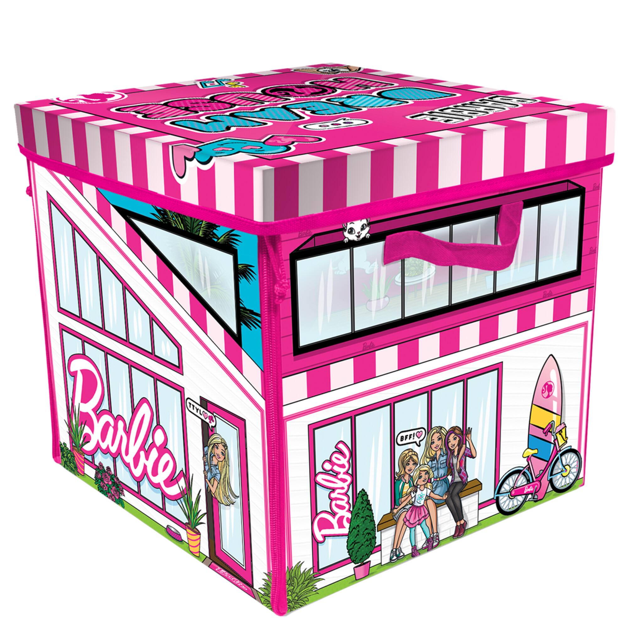 Tara Toy™ ZipBin® Barbie® Dreamhouse™ Play & Store Toy Box